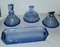 Art Deco Blue Crystal Dressing Table Set, Set of 4 4