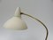 Lampe de Bureau en Laiton avec une Finition Beige Claire, Italie,1950s 9