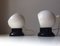 Magnetic Danish White Enameled Ball Wall Lamps by E. S. Horn, 1970s, Set of 2 7