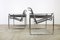 Chaises Wassily en Cuir Gris par Marcel Breuer, 1970s, Set de 2 2