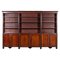 19th Century English Mahogany Breakfront Bookcase, 1870s 1