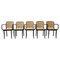 Black Dining Armchairs attributed to Josef Hoffmann for Mundus, Yugoslaviam, 1960s 1