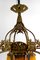 Lámpara de araña Art Déco de bronce dorado y vidrio soplado de Muller Frères Lunéville, Francia, años 20, Imagen 12