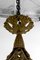 Art Deco Gilded Bronze and Blown Glass Chandelier from Muller Frères Lunéville, France, 1920s 16