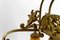 Lámpara de araña Art Déco de bronce dorado y vidrio soplado de Muller Frères Lunéville, Francia, años 20, Imagen 9