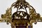 Lámpara de araña Art Déco de bronce dorado y vidrio soplado de Muller Frères Lunéville, Francia, años 20, Imagen 14