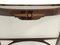 Ebonized Beech Console Table with Portuguese Pink Marble Top, Italy, 1950s 11