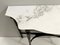 Ebonized Beech Console Table with Portuguese Pink Marble Top, Italy, 1950s 9