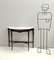 Ebonized Beech Console Table with Portuguese Pink Marble Top, Italy, 1950s 4