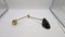 Wall Light Double Jointed Arm and Black Cone by Angelo Lelli for Arredoluce, 1950s, Image 1