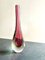 Bordeaux Murano Ampolla Yellow Vase, 1960s 3