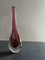 Bordeaux Murano Ampolla Yellow Vase, 1960s 6