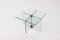 Moderner italienischer Mid-Century Glas Beistelltisch, 1970er 3
