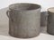 Antike Eimer aus verzinktem Metall, 1920, 3 . Set 3