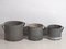 Antike Eimer aus verzinktem Metall, 1920, 3 . Set 1