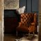 Chaise Petworth en Cuir Tanné de Pure White Lines 12