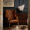Chaise Petworth en Cuir Tanné de Pure White Lines 11