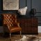Chaise Petworth en Cuir Tanné de Pure White Lines 2