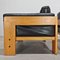Sofá y Sillones Mod. Bastiano de madera de roble y cuero negro de Afra and Tobia Scarpa para Gavina, años 60. Juego de 3, Imagen 28