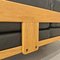 Sofá y Sillones Mod. Bastiano de madera de roble y cuero negro de Afra and Tobia Scarpa para Gavina, años 60. Juego de 3, Imagen 14