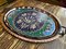 Clove Design Oval Copper Tray with Handles 3