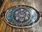 Clove Design Oval Copper Tray with Handles 7