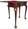 Table à Thé George II Antique avec Pieds Cabriole en Acajou Poli 4