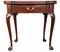 Table à Thé George II Antique avec Pieds Cabriole en Acajou Poli 1