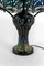 Jugendstil Salonlampe aus patinierter Bronze & Glasmalerei im Stil von Tiffany Studios, 1980er 16