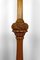 Vintage Art Deco Floor Lamp in Carved Oak, 1920 10