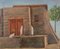 Francesco Settimj, House in the Desert, Oil Painting, Mid-20th Century 1