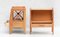 Oak Nightstands attributed to Jacques Adnet, 1950s, Set of 2, Image 2