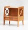 Oak Nightstands attributed to Jacques Adnet, 1950s, Set of 2, Image 1