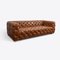 Three-Seater Tan Tank Sofa from Pure White Lines, Image 6