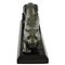Georges Lavroff, Escultura de pantera Art Déco, 1935, bronce sobre base de mármol, Imagen 10