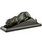 Georges Lavroff, Escultura de pantera Art Déco, 1935, bronce sobre base de mármol, Imagen 3