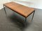 Mesa de centro Mid-Century moderna con superficie flotante de teca y cobre, años 60, Imagen 7