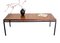 Mesa de centro Mid-Century moderna con superficie flotante de teca y cobre, años 60, Imagen 15