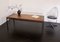 Mesa de centro Mid-Century moderna con superficie flotante de teca y cobre, años 60, Imagen 14