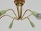 6-Armed Ceiling Light by Prof. D. Moor for Bag Turgi, Switzerland, 1960s 4