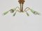 6-Armed Ceiling Light by Prof. D. Moor for Bag Turgi, Switzerland, 1960s 1