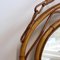 Miroir Mural Vintage en Rotin avec Chaîne, France, 1960s 13