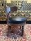 Napoleon Iii Office Chair in Black Leather 6