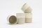 Ceramic Cups in Speckled and White Clay by Maevo, 2017, Set of 4 2