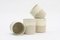 Ceramic Cups in Speckled and White Clay by Maevo, 2017, Set of 4, Imagen 2