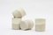 Ceramic Cups in Speckled and White Clay by Maevo, 2017, Set of 4, Image 1