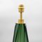 Briolette Murano Glas Smaragdgrüne Tischlampen, 2 . Set 5
