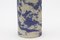 Hohe Zylinder Vase aus Blauem Steingut von Maevo, 2017 5