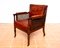 Georgian Regency Bergere Library Chair in Leather and Cane Rattan, 1810s-1820s, Image 13