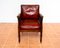 Georgian Regency Bergere Library Chair in Leather and Cane Rattan, 1810s-1820s, Image 11